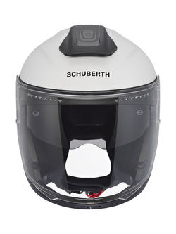 Zestaw: Kask otwarty Schuberth J2 biały + dedykowany interkom motocyklowy + Gratisy