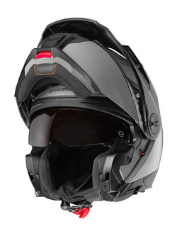Zestaw: Kask szczękowy Schuberth E2 szary + dedykowany interkom motocyklowy + Gratisy