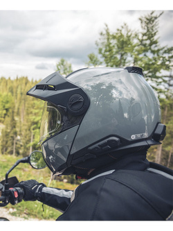 Zestaw: Kask szczękowy Schuberth E2 szary + dedykowany interkom motocyklowy + Gratisy