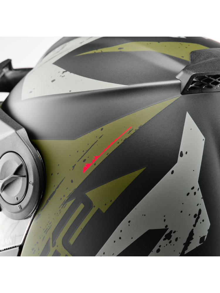 Kask szczękowy Schuberth E2 Explorer zielony