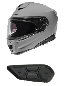 Zestaw: kask integralny Schuberth S3 szary + dedykowany interkom motocyklowy + Gratisy