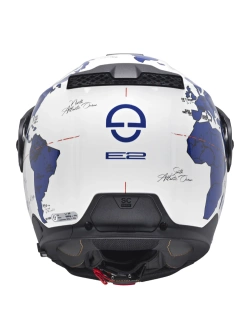 Kask szczękowy Schuberth E2 Atlas biało-niebieski + Gratisy
