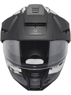 Zestaw: Kask szczękowy Schuberth E2 Trail czarno-szaro-biały matowy + dedykowany interkom motocyklowy + Gratisy