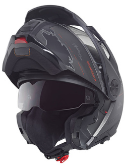 Zestaw: kask szczękowy Schuberth E2 Atlas czarno-szary + dedykowany interkom motocyklowy + Gratisy