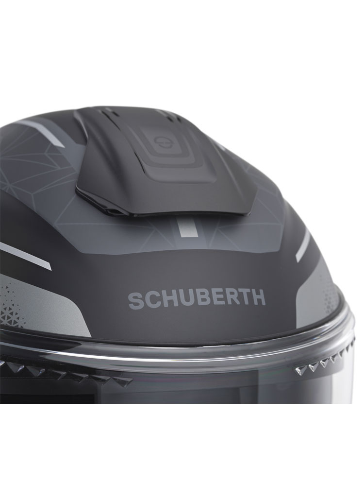Zestaw: Kask otwarty Schuberth J2 Sigma czarno-szary + dedykowany interkom motocyklowy + Gratisy