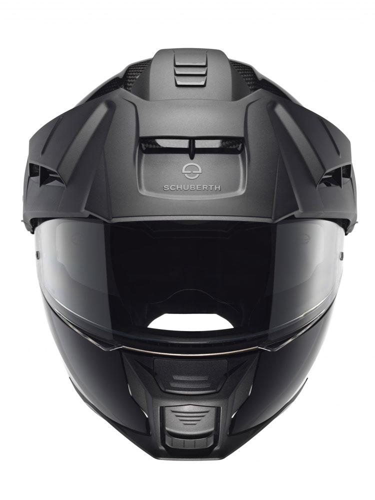 Zestaw: kask szczękowy Schuberth E2 Carbon czarny + dedykowany interkom motocyklowy + Gratisy