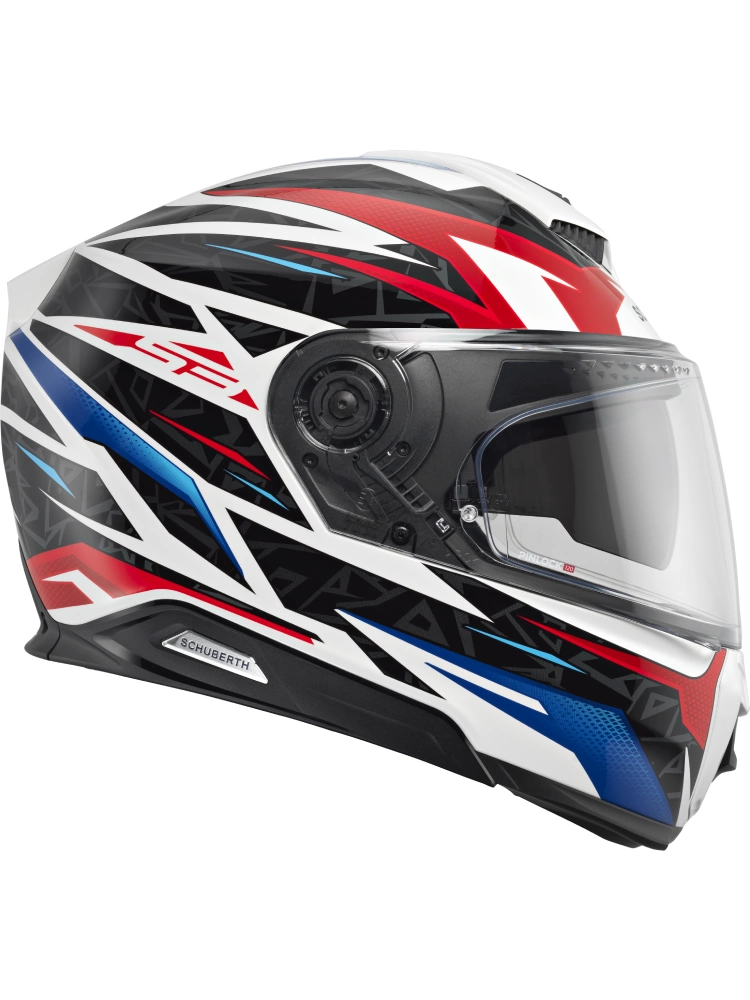 Kask integralny Schuberth S3 Thunder czarno-czerowono-niebieski połysk + Gratisy