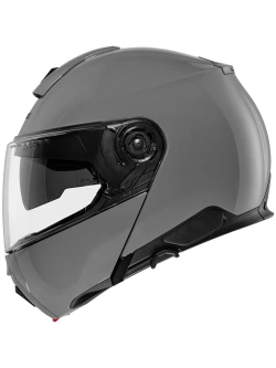 Zestaw: kask szczękowy Schuberth C5 ANC Concrete szary + dedykowany interkom motocyklowy