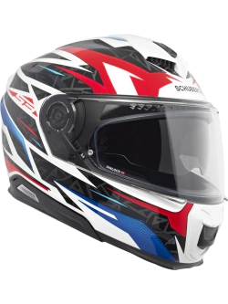 Kask integralny Schuberth S3 Thunder czarno-czerowono-niebieski połysk + Gratisy