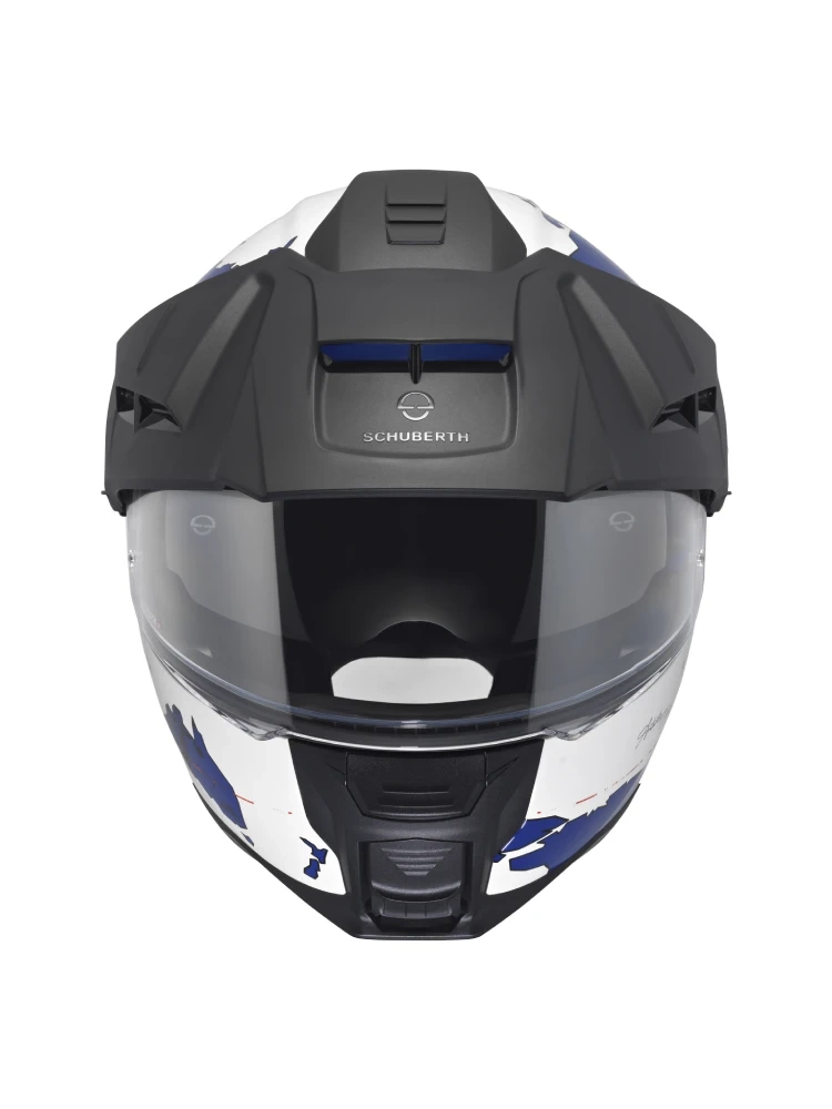 Kask szczękowy Schuberth E2 Atlas biało-niebieski + Gratisy