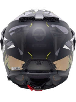 Kask szczękowy Schuberth E2 Trail czarno-zielony połysk + Gratisy