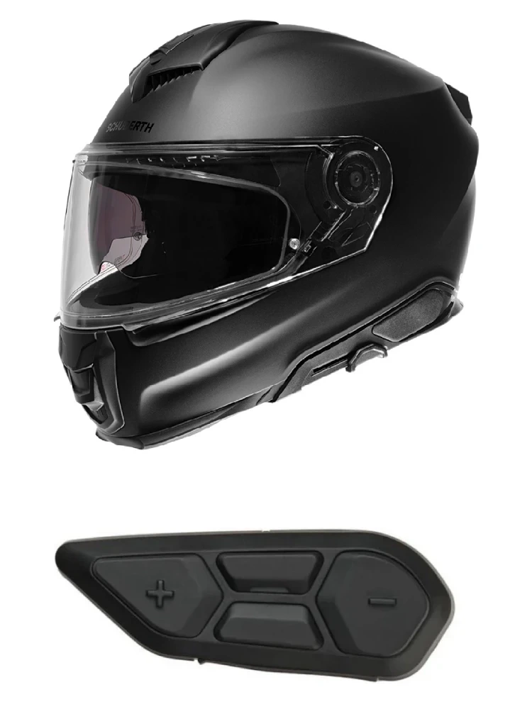 Zestaw: kask integralny Schuberth S3 czarny matowy + dedykowany interkom motocyklowy + Gratisy