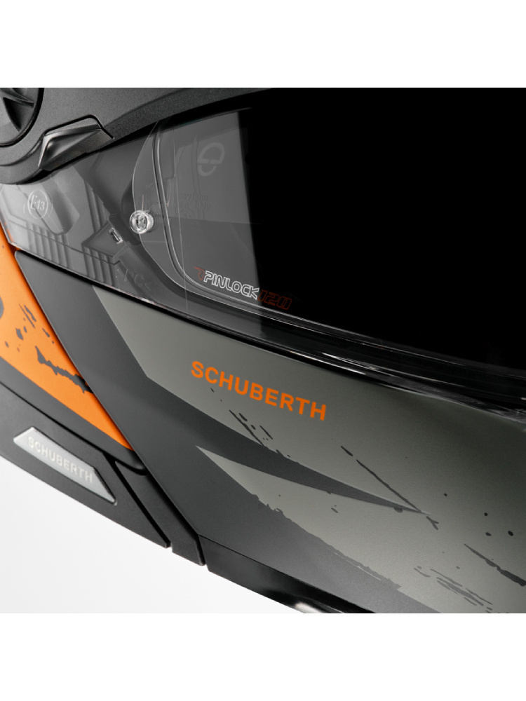 Kask szczękowy Schuberth E2 Explorer pomarańczowy