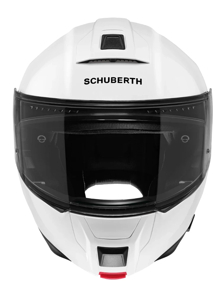 Zestaw: kask szczękowy Schuberth C5 ANC biały połysk + dedykowany interkom motocyklowy