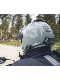 Zestaw: Kask szczękowy Schuberth E2 szary + dedykowany interkom motocyklowy + Gratisy