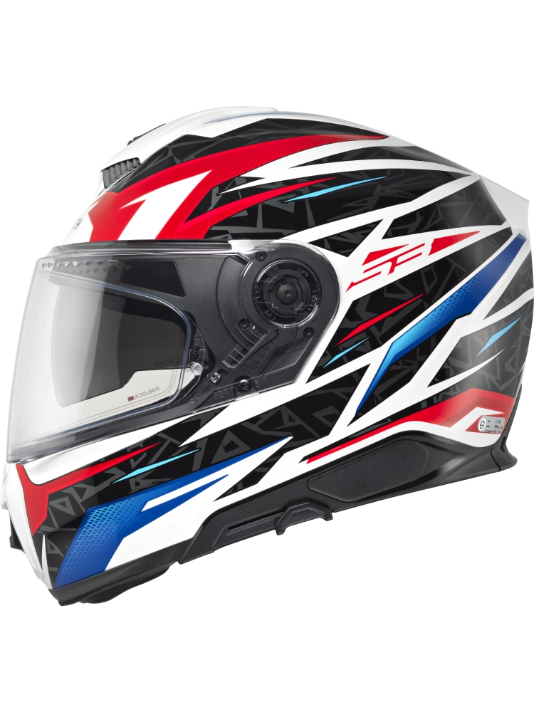 Kask integralny Schuberth S3 Thunder czarno-czerowono-niebieski połysk + Gratisy