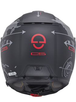 Zestaw: kask szczękowy Schuberth C5 Globe czarno-szary + dedykowany interkom motocyklowy + Gratisy