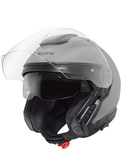 Zestaw: Kask otwarty Schuberth J2 szary + dedykowany interkom motocyklowy + Gratisy