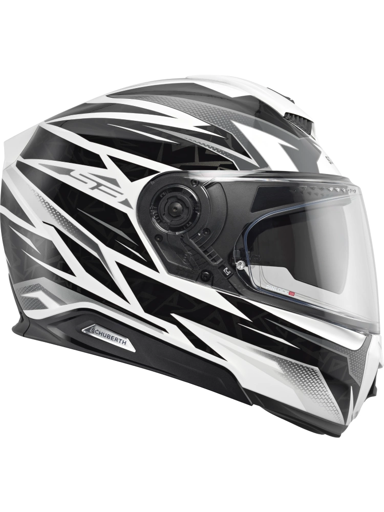 Zestaw: Kask integralny Schuberth S3 Thunder czarno-biały połysk + dedykowany interkom motocyklowy + Gratisy