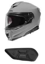Zestaw: kask integralny Schuberth S3 szary + dedykowany interkom motocyklowy + Gratisy